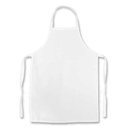 White Polycotton Apron 58x78cm