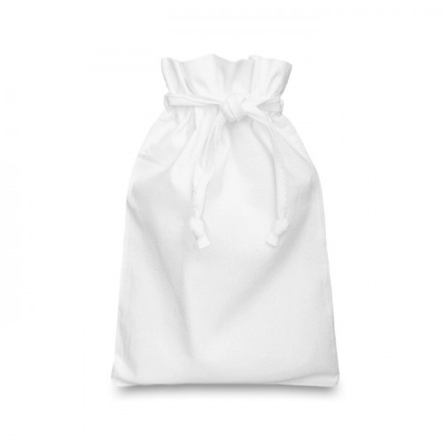 White cotton Double Drawstring Bag 20x28cm