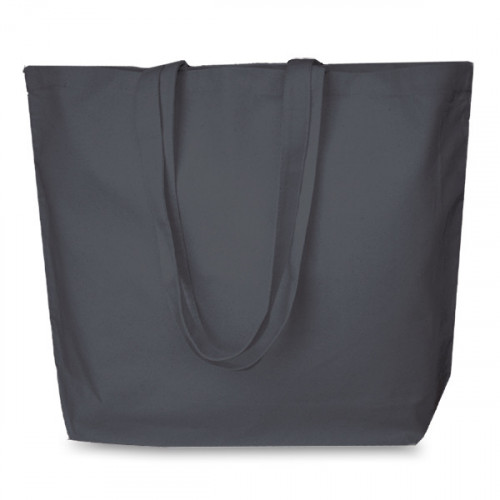Black Cotton Canvas Small Shopper 32x36x10cm | Shoulder Tote Bags