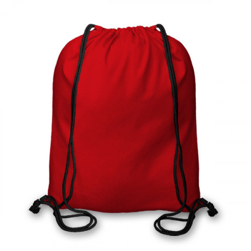 Red Cotton Drawstring Duffel Bag 40x45cm | Drawstring Back Packs | The ...