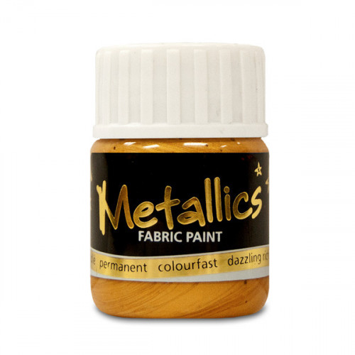 Metallic Gold Fabric Paint 65ml, Fabric Craft Paints