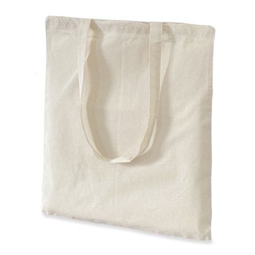 Natural Cotton Tote Bag 38x43cm Long Handles