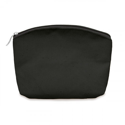 Black Cotton Canvas Pouch 24x20cm Make Up Bags Zip Pouches The