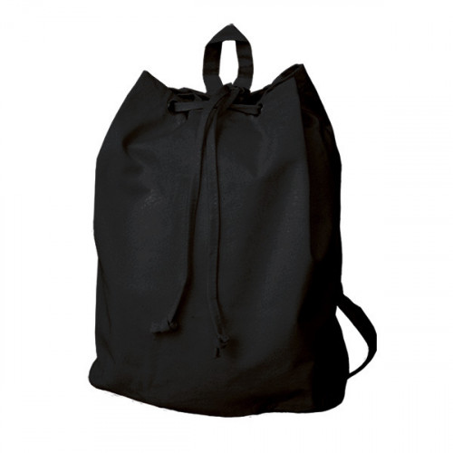 Black canvas outlet rucksack