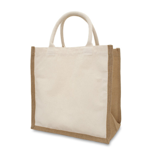 Natural jute sale tote bag