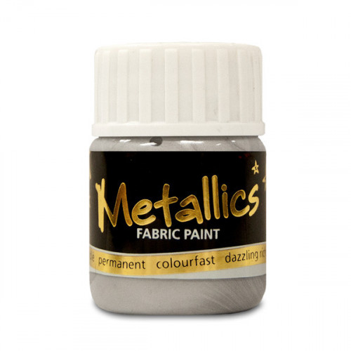 Silver Metallic Fabric Paint