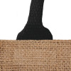 Jute Box Tote Bag Black Handles & Sides 32x32x20cm