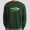 Large Bottle Green Unisex Polycotton Sweatshirt Printed with Your Design