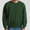 Large Bottle Green Unisex Polycotton Sweatshirt Printed with Your Design