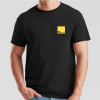 Large Black Unisex Crew Neck T-Shirt Printed with Your Design