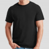 Large Black Unisex Crew Neck T-Shirt Printed with Your Design