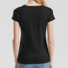 Large Black Ladies T-Shirt with Large Bauble design