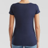 Large Navy Blue Ladies T-Shirt with Snowman design