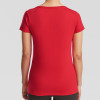 Large Red Ladies T-Shirt with Cheeky Baubles design