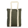 Khaki Green Canvas 8oz Convertible Tote Bag/Backpack 36x41cm. 9cm base.