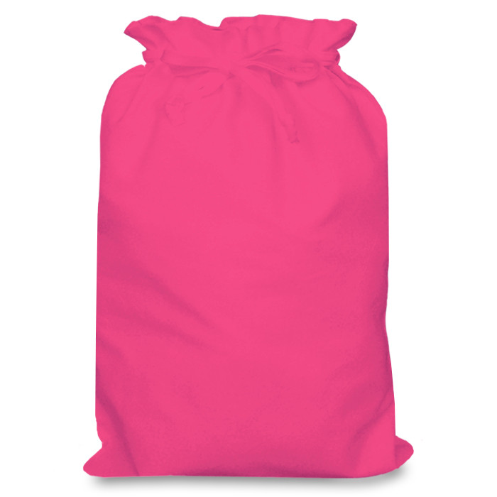 Raspberry Cotton Drawstring Bag 30x44cm, Drawstring Packaging Bags