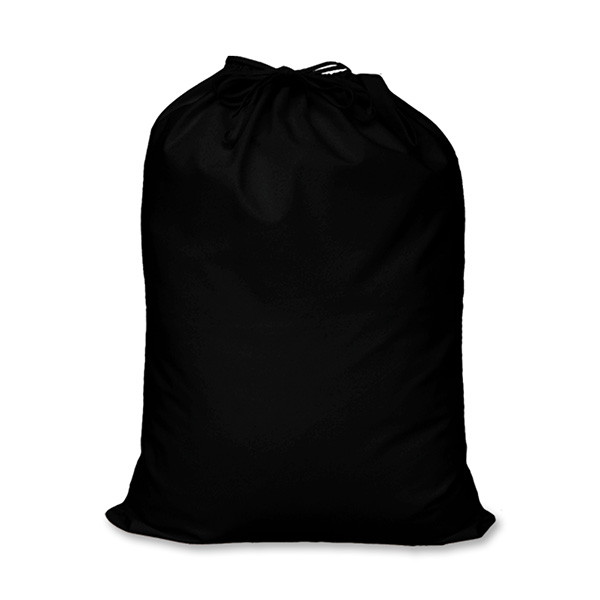 Black canvas drawstring discount backpack