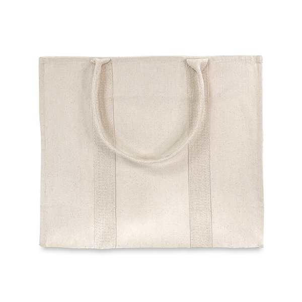 Canvas tote bag with zip sale