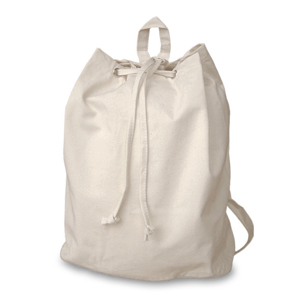 natural canvas backpack