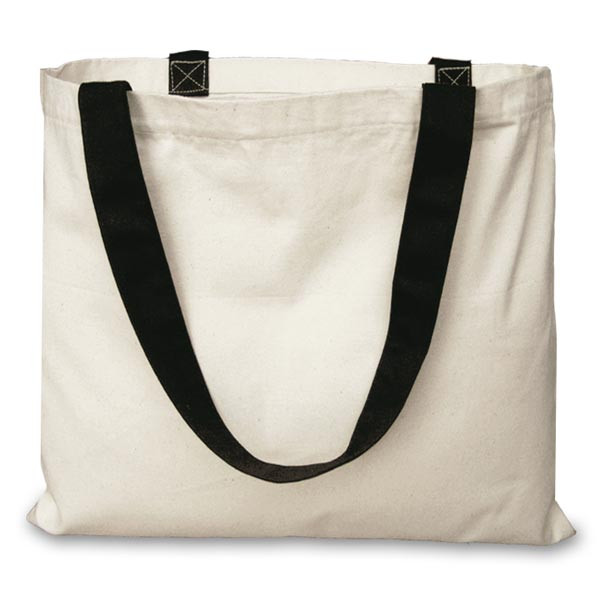 51x39cm natural canvas Tote Shopper Bag with long handles